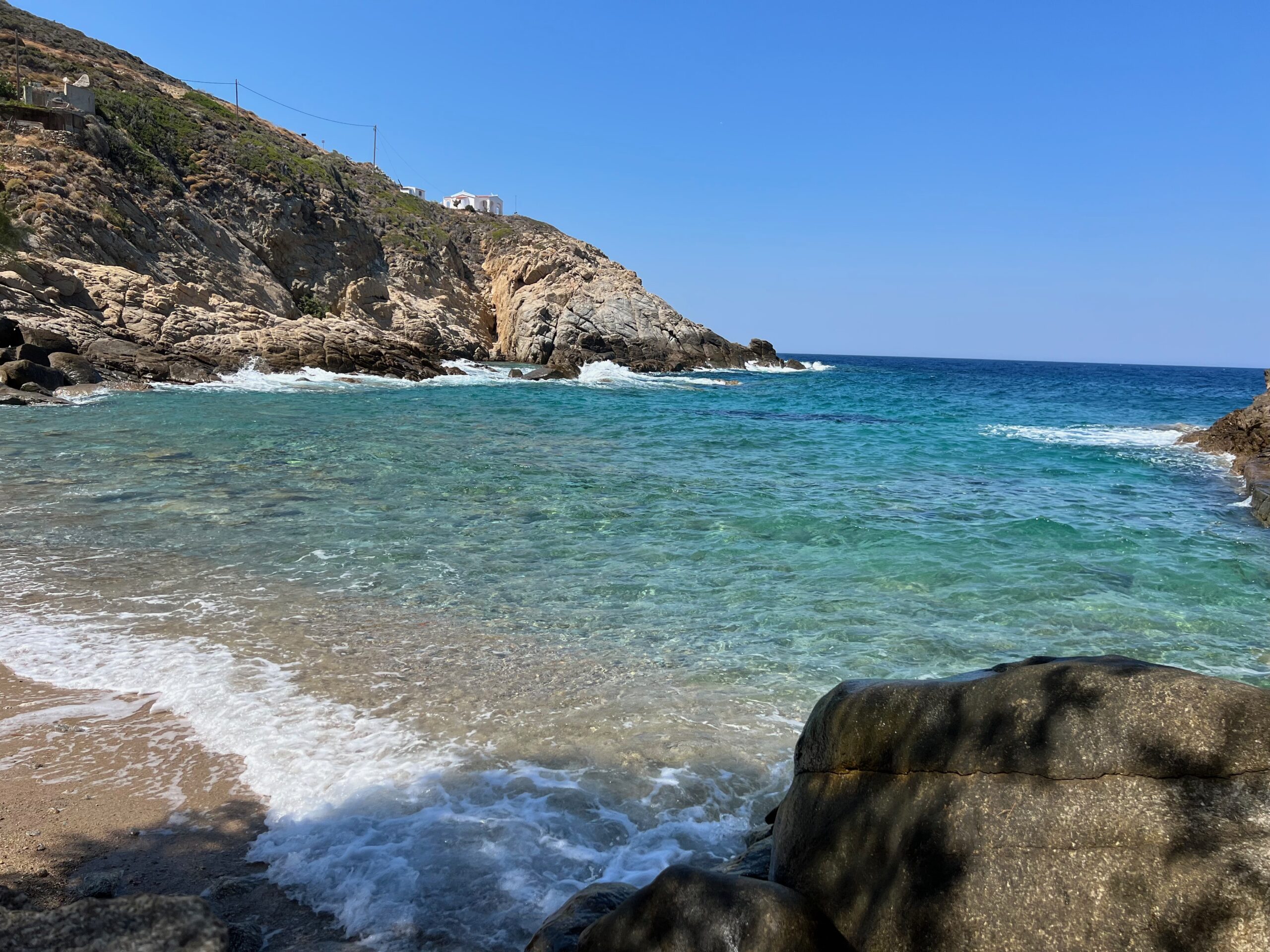 Ikarian coast in the sun