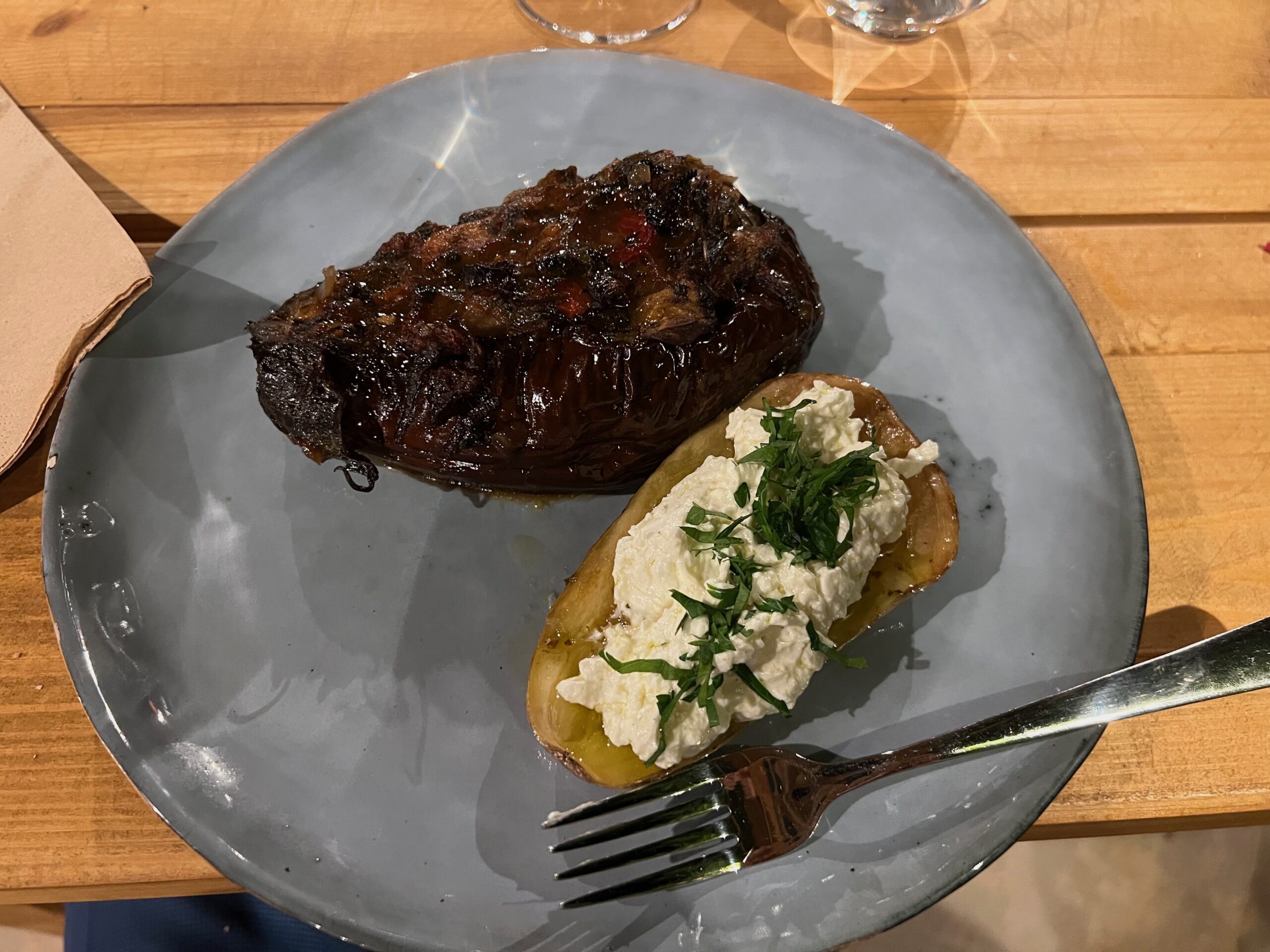 Vegan dish at Karimalis